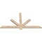 Ekena Millwork Kennewick Smooth Timber Gable Bracket, Douglas Fir, 60"W x 32"H x 1 1/2"D x 3 1/2"F, 13/12 Pitch GBW060X32X0204KEN00SDF - alternate 3